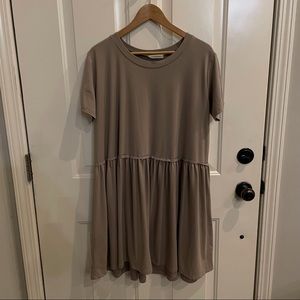 ENTRO OATMEAL COLOR DRESS SIZE L
